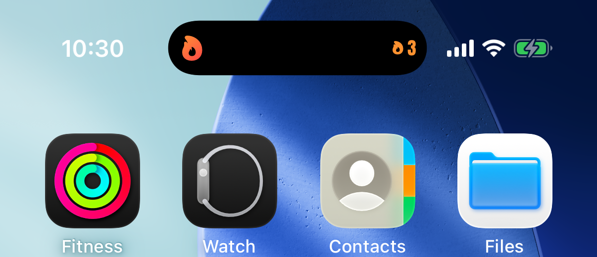 Dynamic Island Live Activity screenshot
